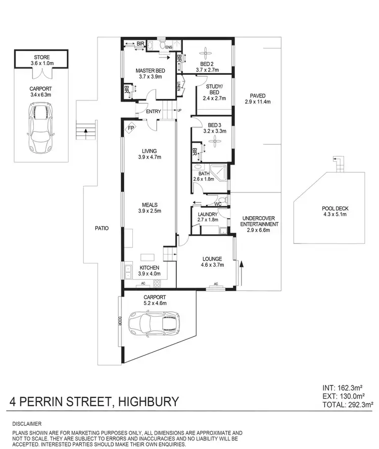 Floorplan of Homely house listing, 4 Perrin Street, Highbury SA 5089