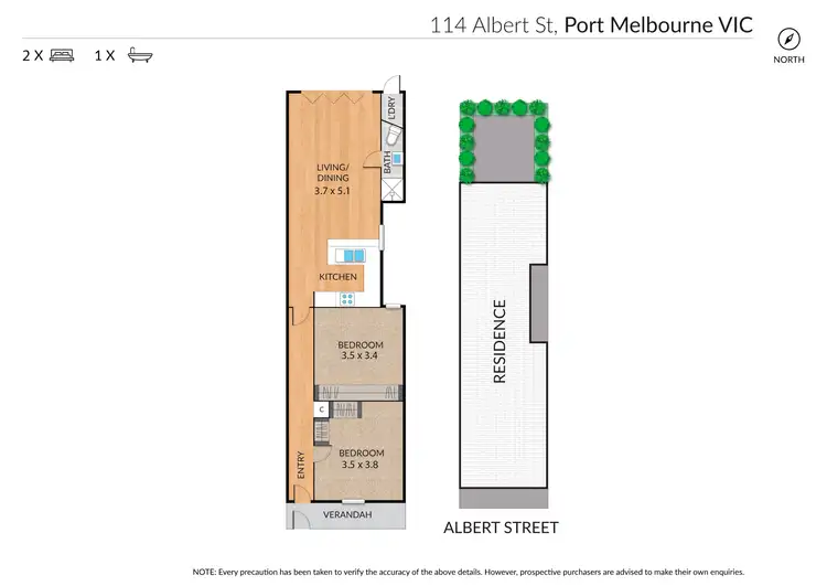 Floorplan of Homely house listing, 114 Albert Street, Port Melbourne VIC 3207