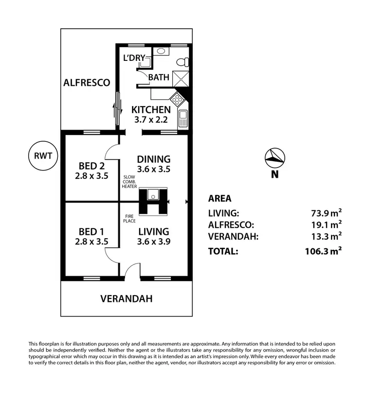 Floorplan of Homely house listing, 9A Commercial Road, Strathalbyn SA 5255