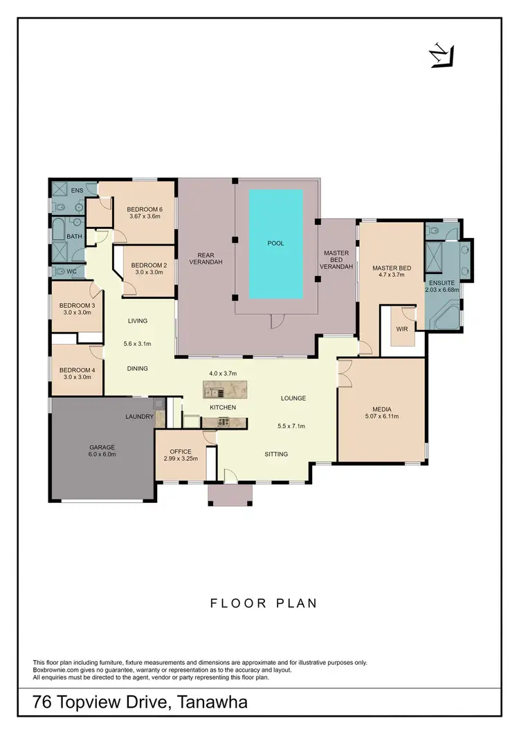 Floorplan of Homely house listing, 76 Topview Drive, Tanawha QLD 4556