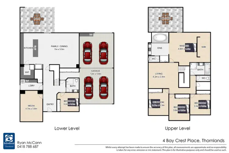 Floorplan of Homely house listing, 4 Bay Crest Place, Thornlands QLD 4164
