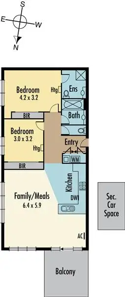 Floorplan of Homely apartment listing, 14/213 Normanby Road, Notting Hill VIC 3168