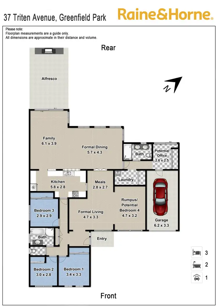 Floorplan of Homely house listing, 37 Triten Avenue, Greenfield Park NSW 2176