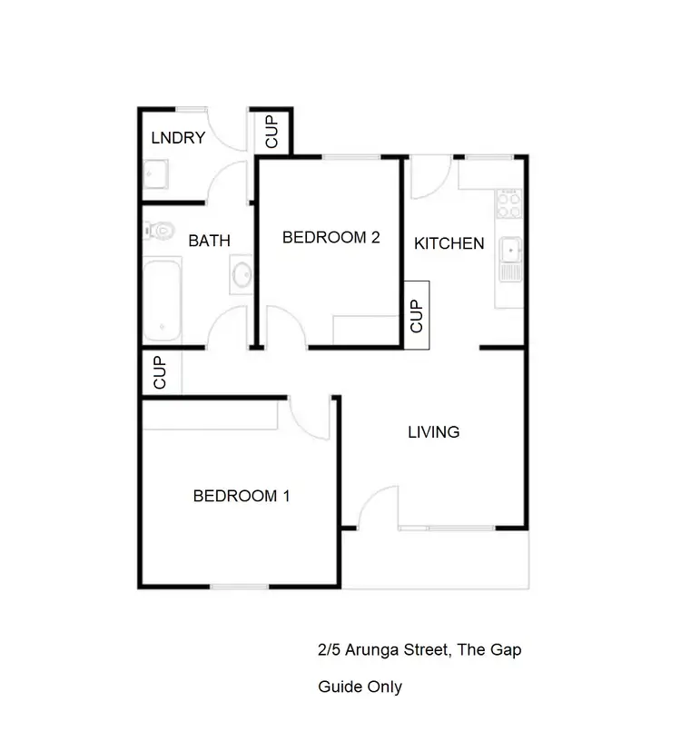 Floorplan of Homely house listing, 2/5 Arunga Street, The Gap NT 870