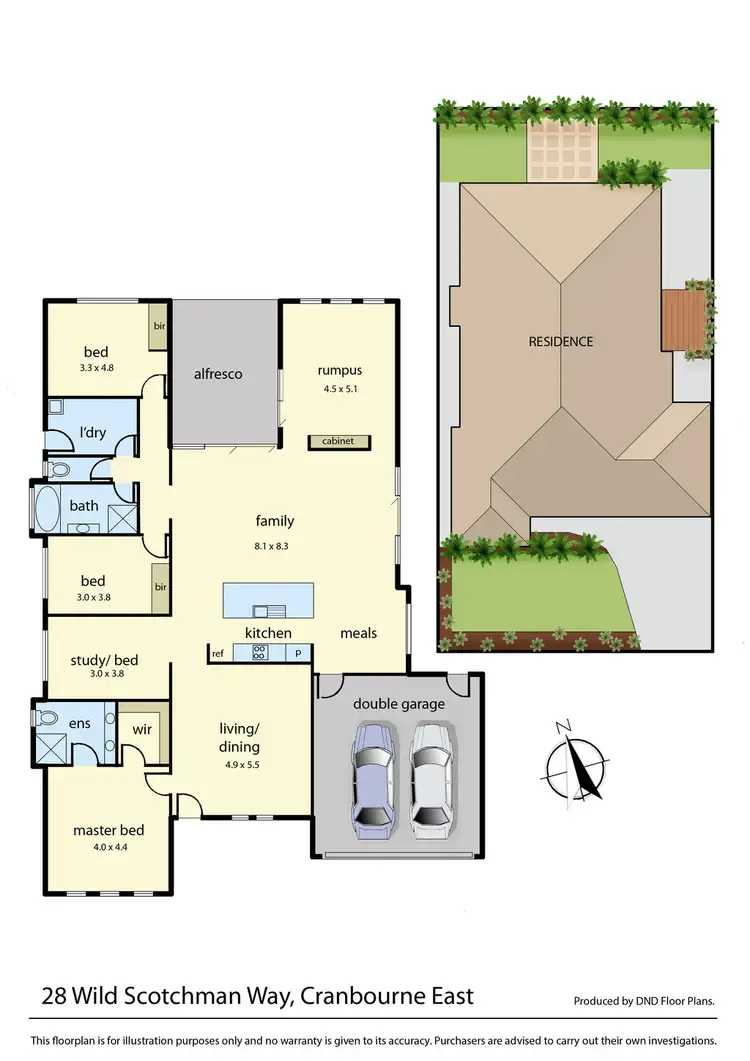 Floorplan of Homely house listing, 28 Wild Scotchman Way, Cranbourne East VIC 3977