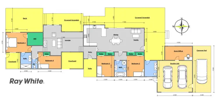Floorplan of Homely rural property listing, 'Tigerah' 2 Ironbark Close, Taree NSW 2430