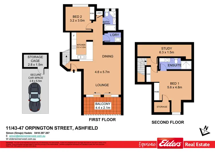 Floorplan of Homely unit listing, 11/43-47 Orpington Street, Ashfield NSW 2131