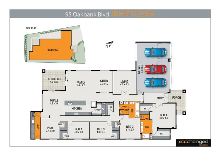 Floorplan of Homely house listing, 95 Oakbank Blvd, Whittlesea VIC 3757