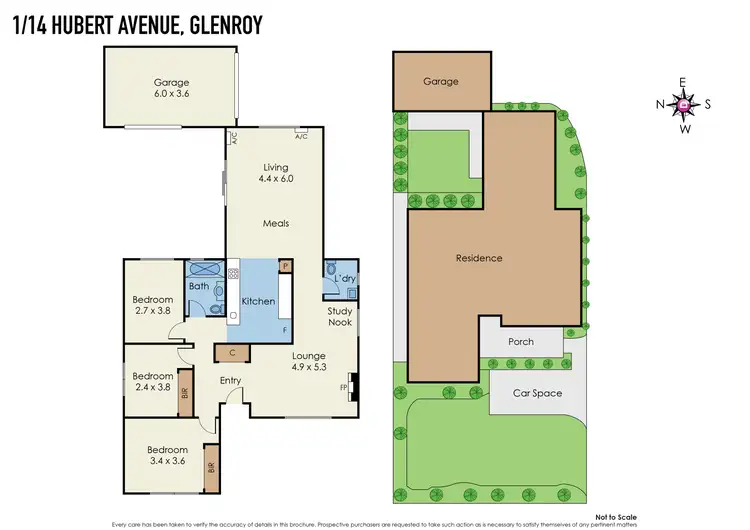 Floorplan of Homely house listing, 1/14 Hubert Avenue, Glenroy VIC 3046