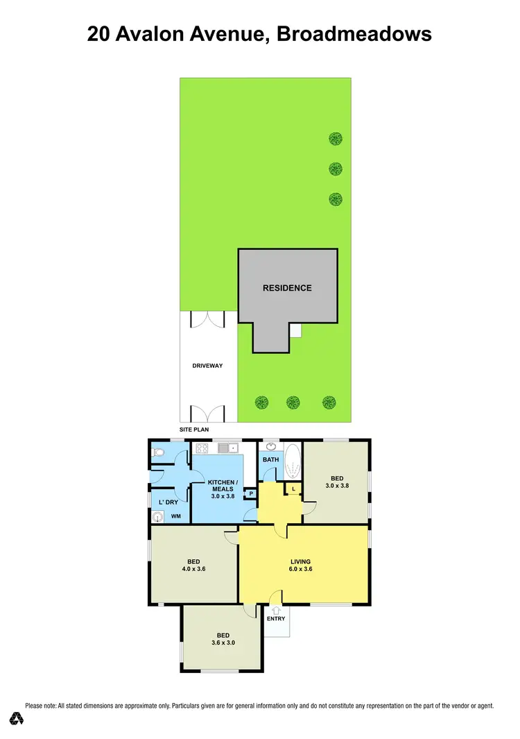 Floorplan of Homely house listing, 20 Avalon Avenue, Broadmeadows VIC 3047