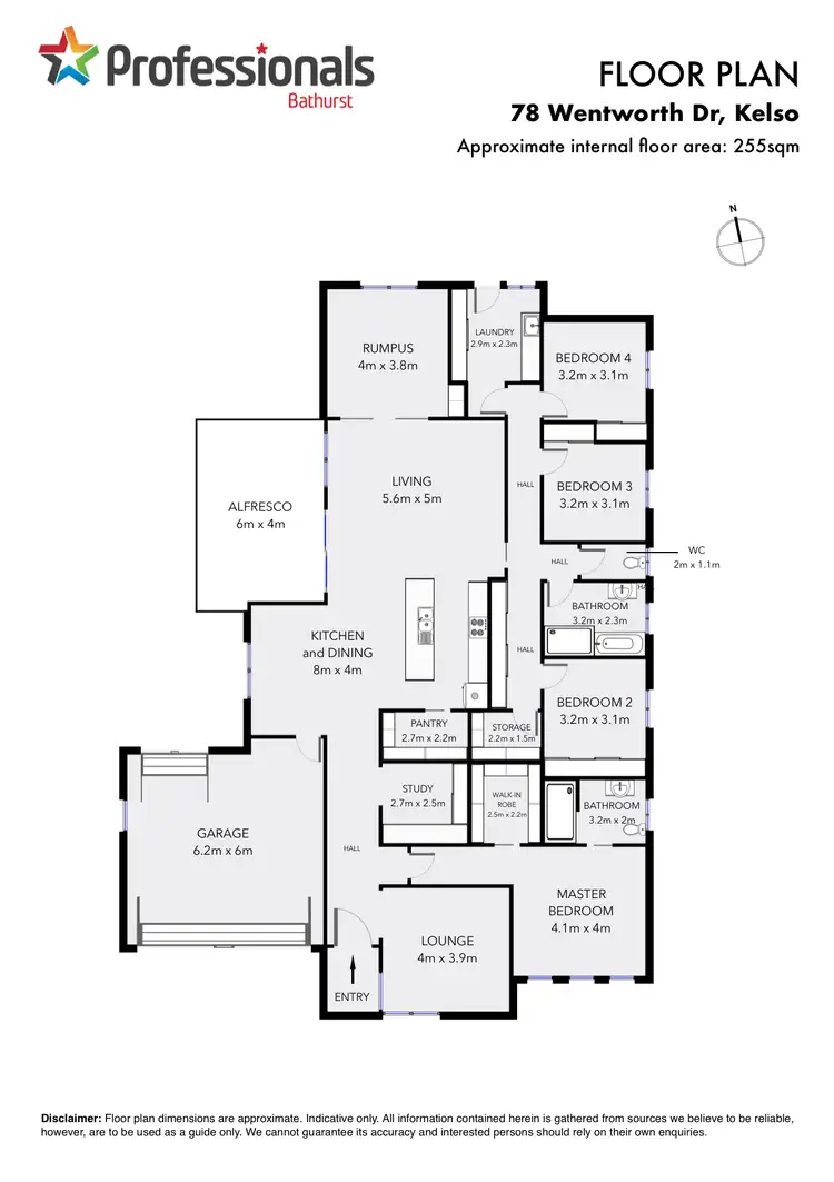 Floorplan of Homely house listing, 78 Wentworth Drive, Kelso NSW 2795