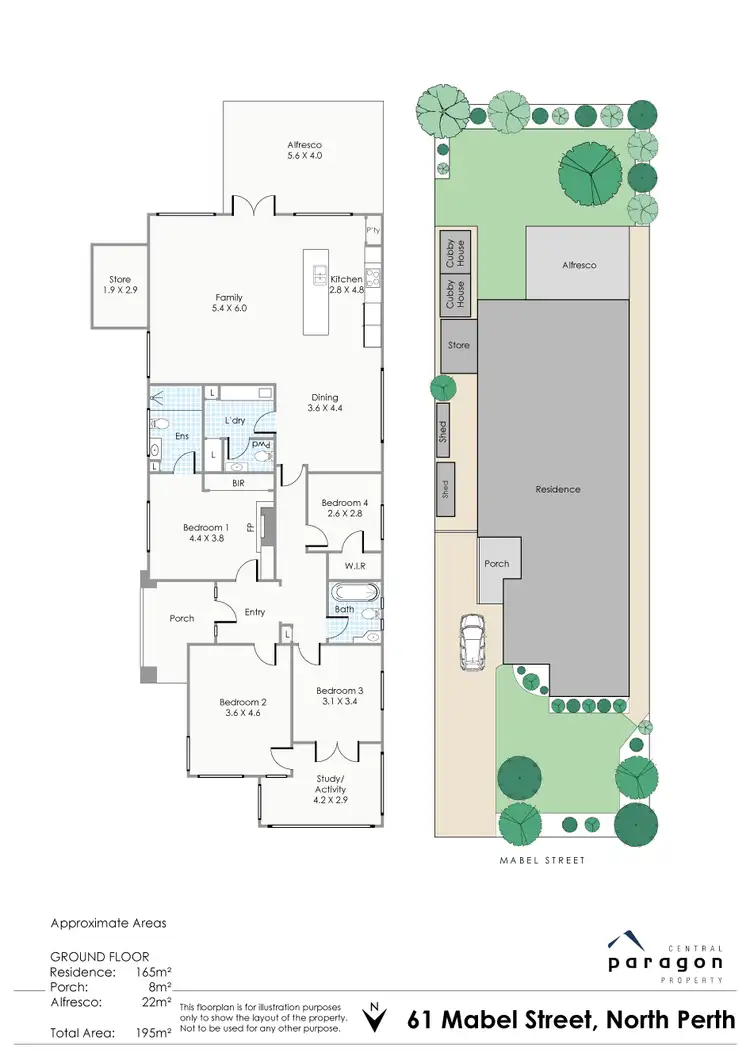 Floorplan of Homely house listing, 61 Mabel Street, North Perth WA 6006