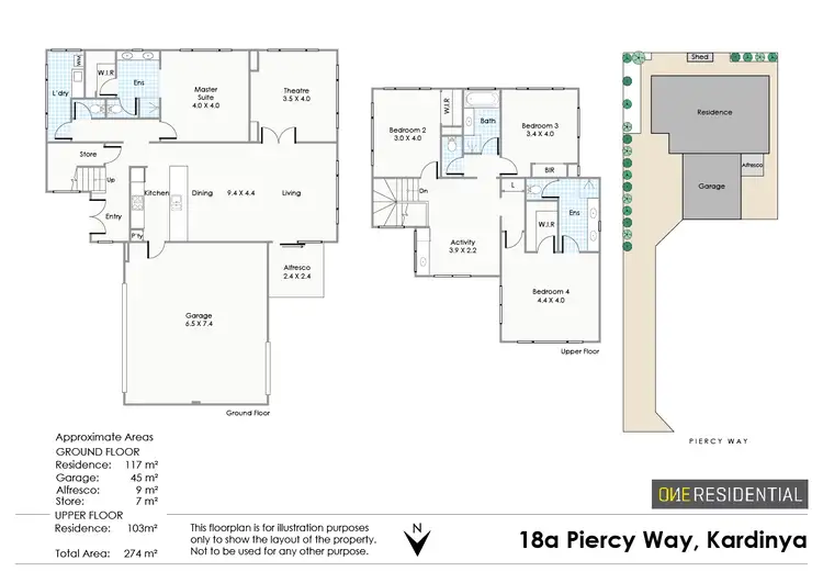 Floorplan of Homely house listing, 18A Piercy Way, Kardinya WA 6163