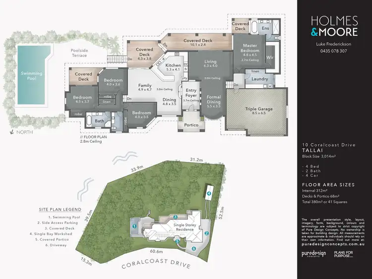 Floorplan of Homely house listing, 10 Coralcoast Drive, Tallai QLD 4213