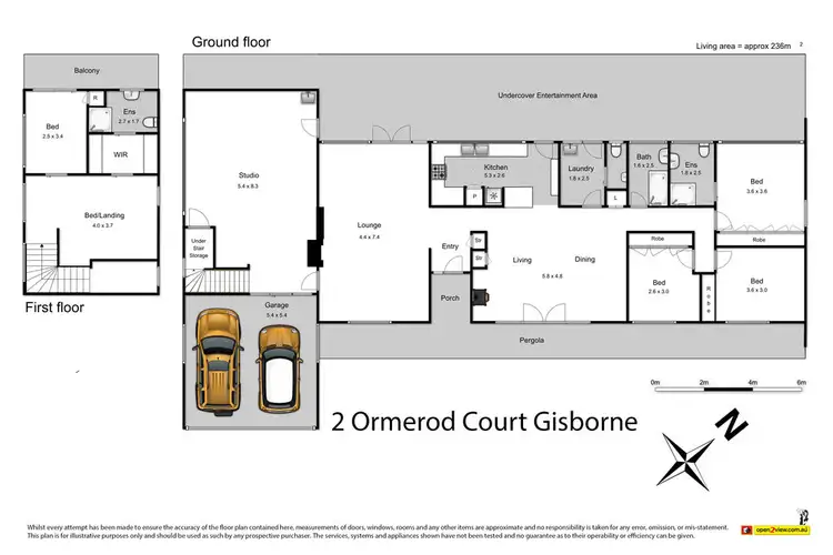 Floorplan of Homely house listing, 2 Ormerod Court, Gisborne VIC 3437