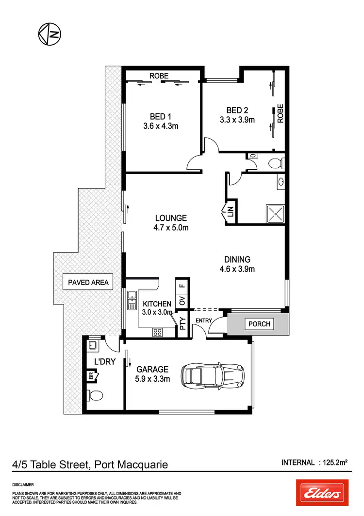 Floorplan of Homely villa listing, 4/5 Table Street, Port Macquarie NSW 2444