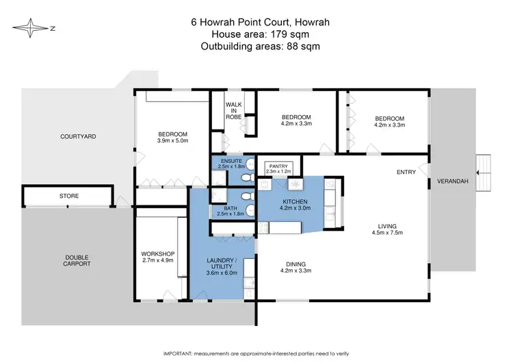 Floorplan of Homely house listing, 6 Howrah Point Court, Howrah TAS 7018