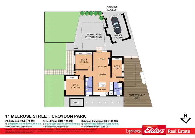 Floorplan of Homely house listing, 11 Melrose Street, Croydon Park NSW 2133