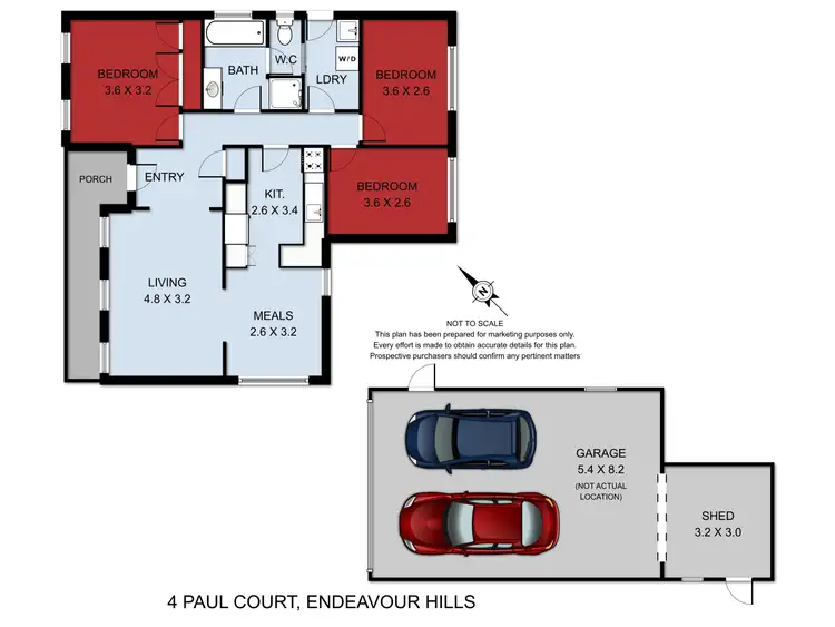 Floorplan of Homely house listing, 4 Paul Court, Endeavour Hills VIC 3802