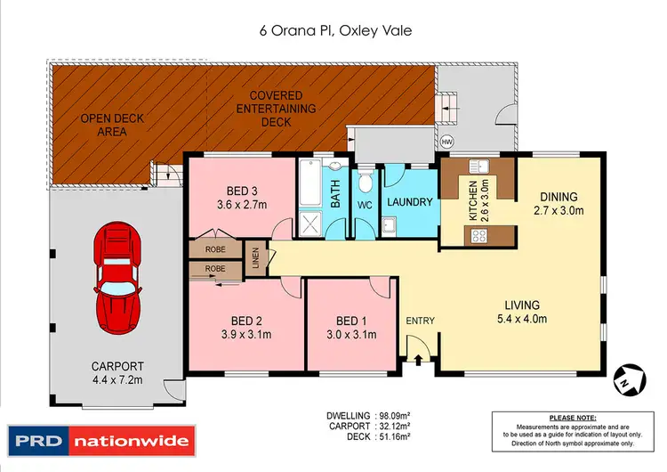 Floorplan of Homely house listing, 6 Orana Place, Tamworth NSW 2340