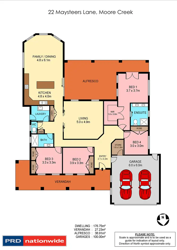 Floorplan of Homely house listing, 22 Maysteers Lane, Tamworth NSW 2340