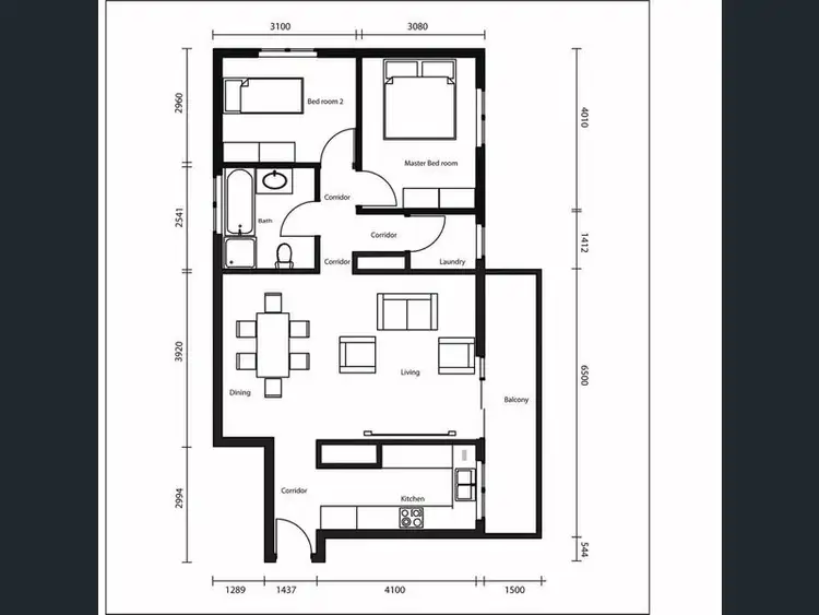 Floorplan of Homely unit listing, 8/227 TARGO ROAD, Girraween NSW 2145