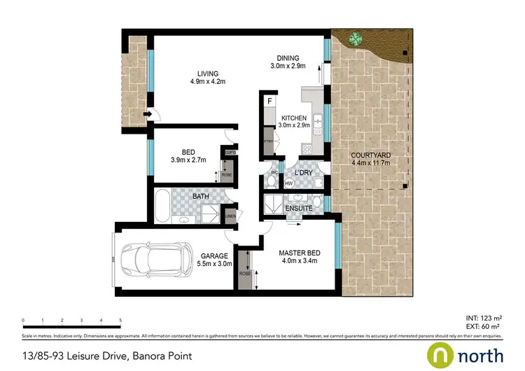 Floorplan of Homely villa listing, 13 / 85 - 93 Leisure Drive "Tandarra", Banora Point NSW 2486