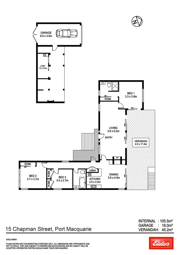 Floorplan of Homely house listing, 15 Chapman Street, Port Macquarie NSW 2444