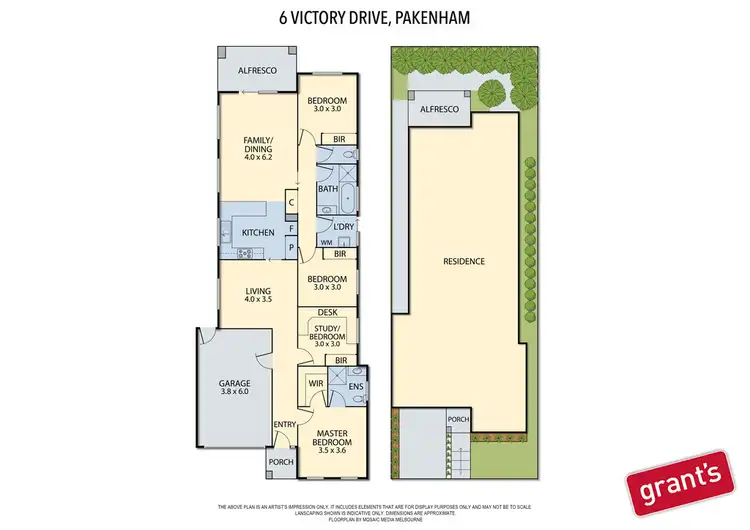 Floorplan of Homely house listing, 6 Victory Drive, Pakenham VIC 3810
