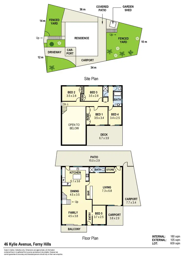 Floorplan of Homely house listing, 46 Kylie Ave, Ferny Hills QLD 4055