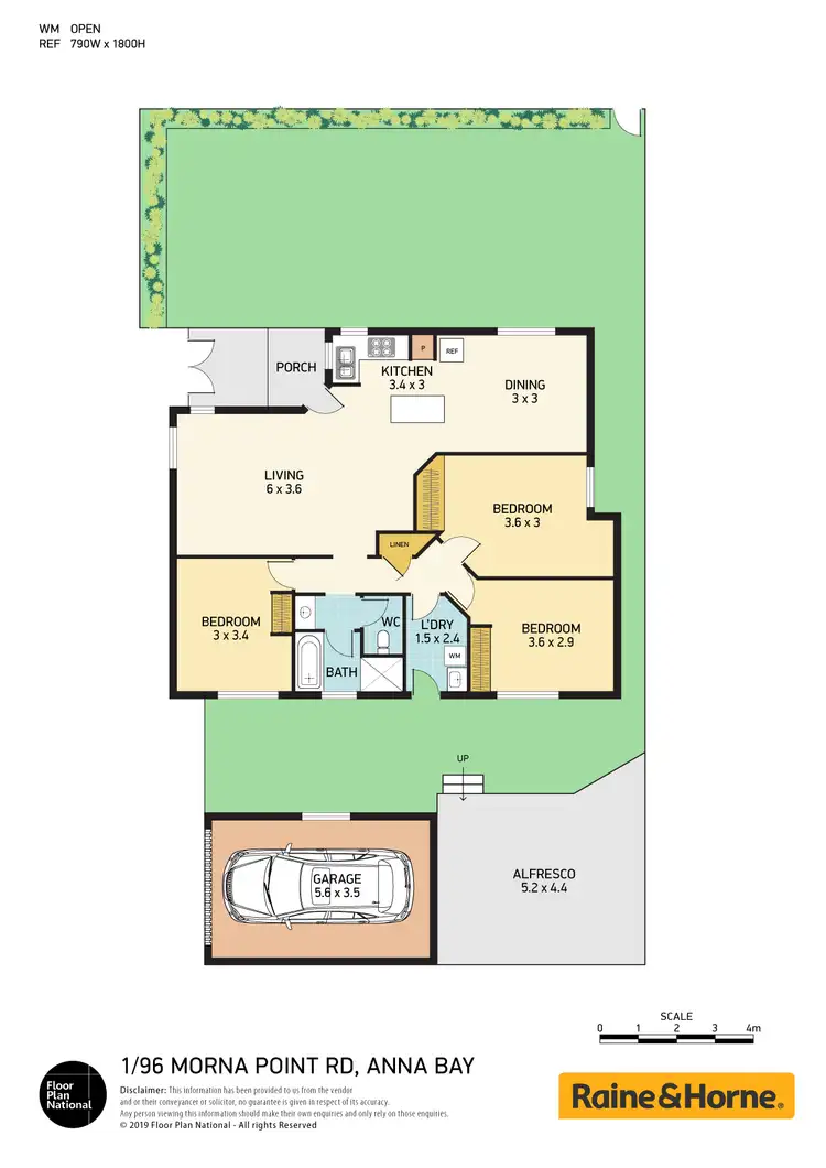 Floorplan of Homely townhouse listing, 1/ 96 Morna Point Road, Anna Bay NSW 2316