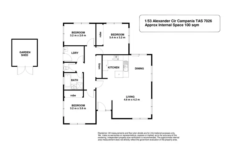 Floorplan of Homely house listing, 1/53 Alexander Circle, Campania TAS 7026