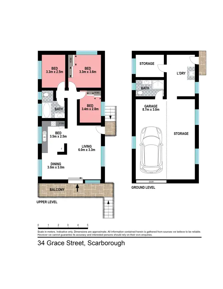 Floorplan of Homely house listing, 34 Grace Street, Scarborough QLD 4020