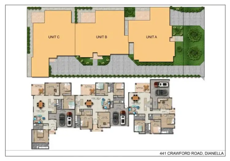 Floorplan of Homely villa listing, 1 - 3/ 441 Crawford Road, Dianella WA 6059