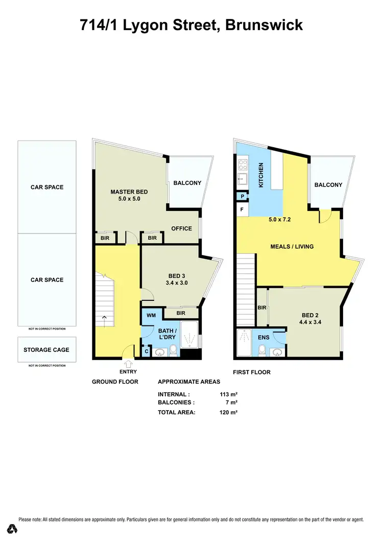 Floorplan of Homely apartment listing, 714/1 Lygon Street, Brunswick VIC 3056