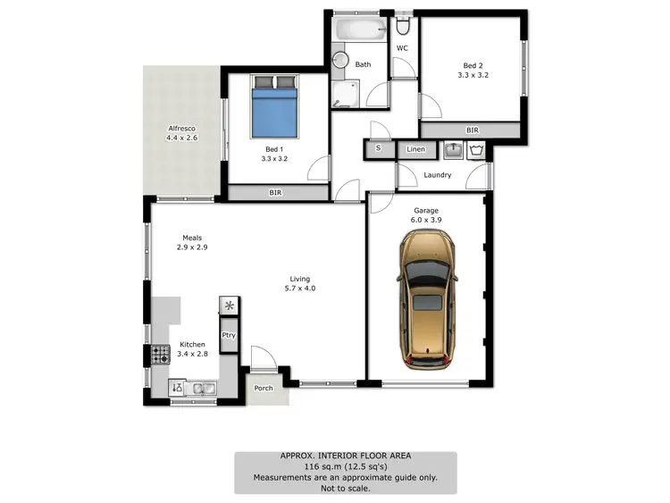 Floorplan of Homely townhouse listing, 10 Murray Way, Wodonga VIC 3690