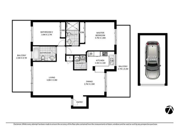 Floorplan of Homely apartment listing, 3C/16 Broughton Road, Artarmon NSW 2064