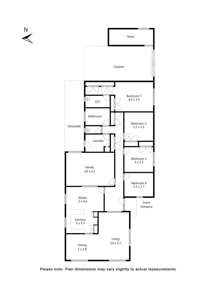 Floorplan of Homely house listing, 10 Harding Grove, Cardigan Village VIC 3352