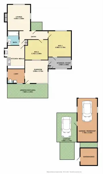 Floorplan of Homely house listing, 89 Mackellar Street, Benalla VIC 3672