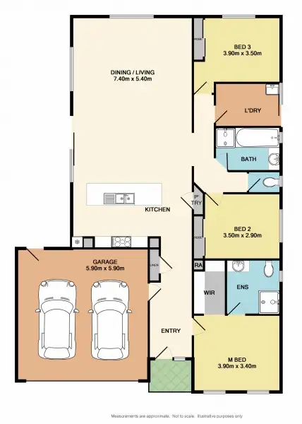 Floorplan of Homely house listing, 9 Stapleton Court, Benalla VIC 3672