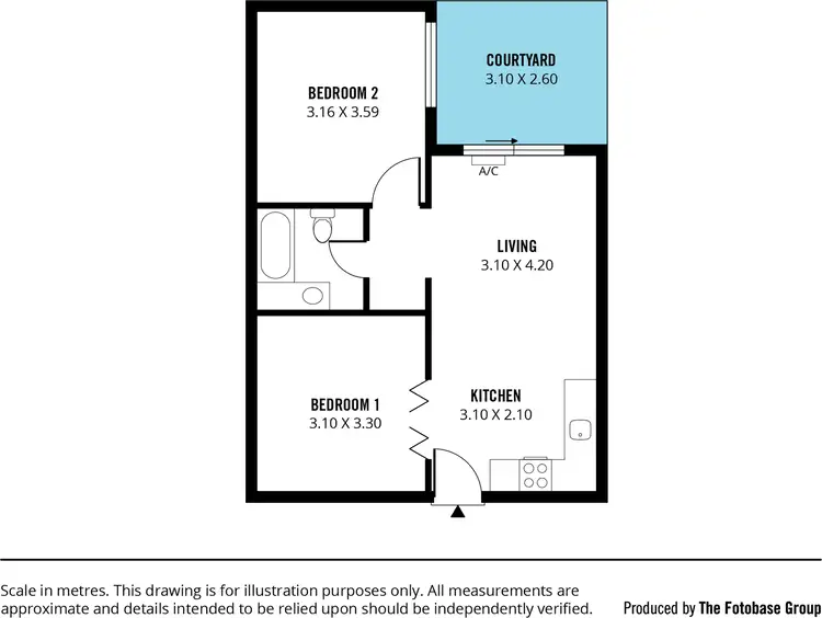 Floorplan of Homely unit listing, 10/1 Waterfall Terrace, Burnside SA 5066