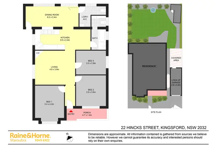 Floorplan of Homely house listing, 22 Hincks Street, Kingsford NSW 2032