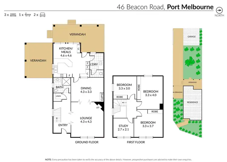 Floorplan of Homely house listing, 46 Beacon Road, Port Melbourne VIC 3207