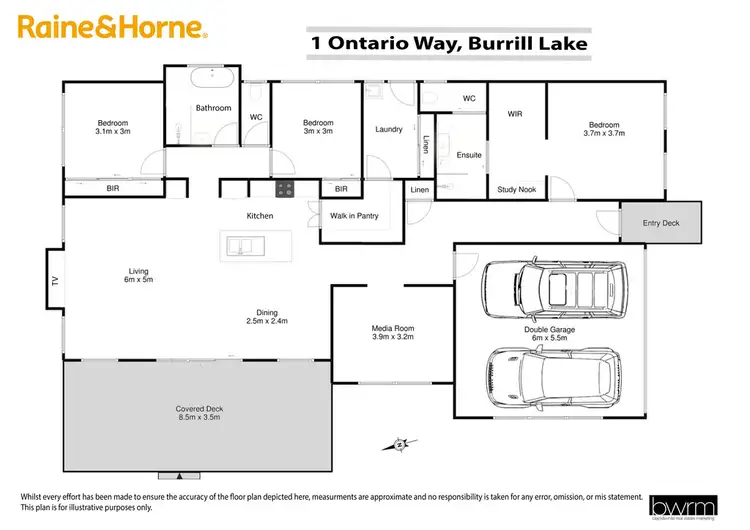 Floorplan of Homely house listing, 1 Ontario Way, Burrill Lake NSW 2539