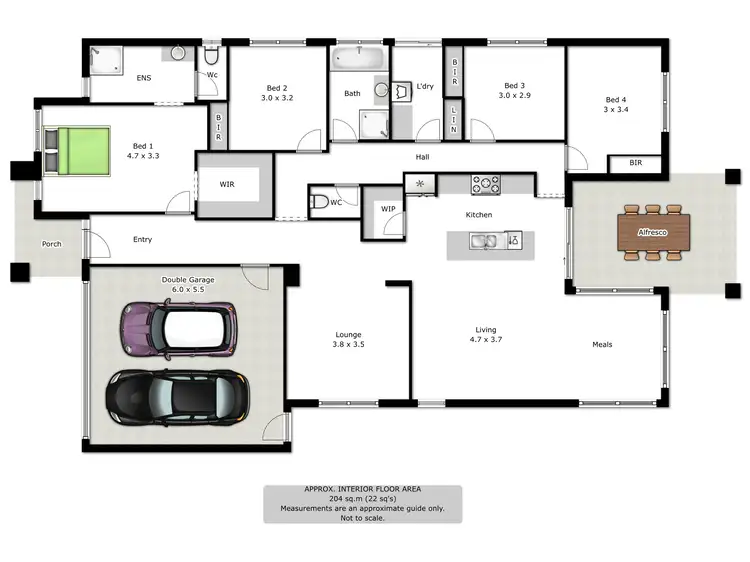 Floorplan of Homely house listing, 22 Arnica Circuit, Baranduda VIC 3691