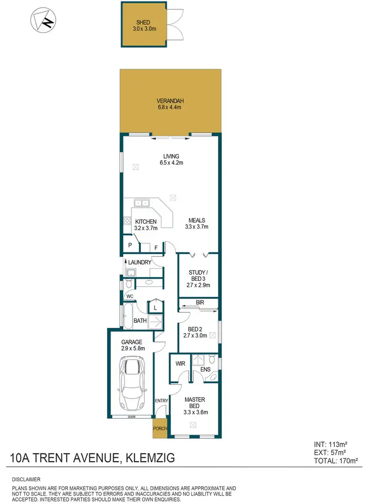 Floorplan of Homely house listing, 10A Trent Avenue, Klemzig SA 5087