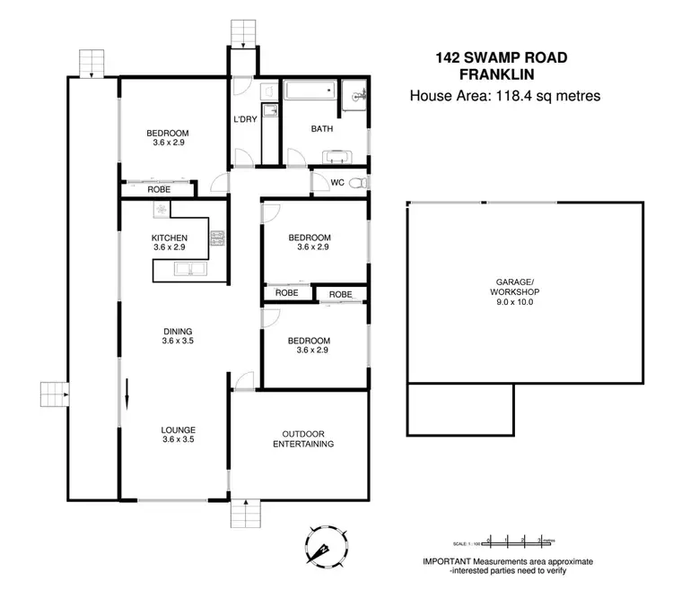 Floorplan of Homely house listing, 142 Swamp Road, Franklin TAS 7113