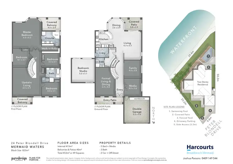 Floorplan of Homely house listing, 24 Peter Blondell Drive, Mermaid Waters QLD 4218