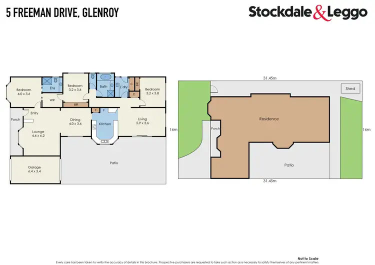 Floorplan of Homely house listing, 5 Freeman Drive, Glenroy VIC 3046