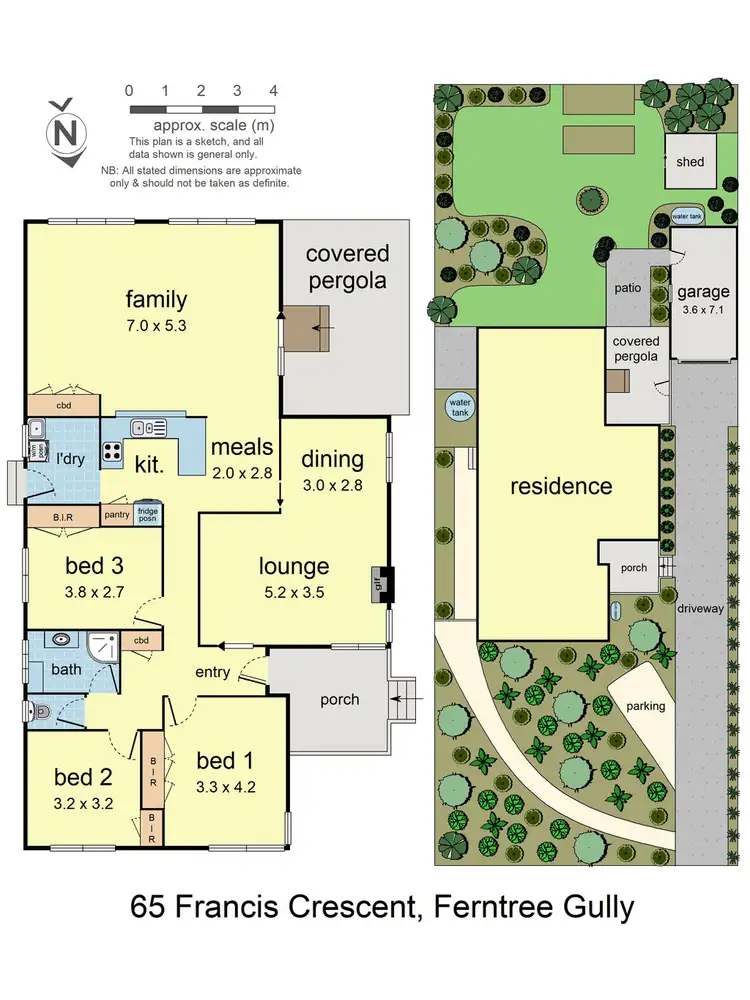 Floorplan of Homely house listing, 65 Francis Cres, Ferntree Gully VIC 3156